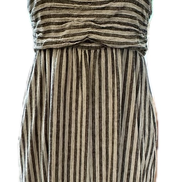 Who What Wear sundress in mattress ticking cotton print - Picture 4 of 10